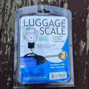 Luggage Scale with Tape Measure - Blue and White